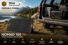 Load image into Gallery viewer, Hive Bioengineering NOMAD 100 Pro | 100W Foldable ETFE Solar Panel
