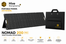 Load image into Gallery viewer, Hive Bioengineering NOMAD 200 Pro | 200W Foldable ETFE Solar Panel
