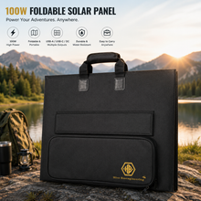 Load image into Gallery viewer, Hive Bioengineering 100W Foldable Solar Panel Charger | Portable USB-C Solar Power for Camping &amp; Power Stations
