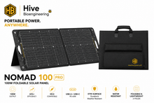 Load image into Gallery viewer, Hive Bioengineering NOMAD 100 Pro | 100W Foldable ETFE Solar Panel
